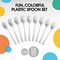 Party Solids 100 Pcs Disposable Utensils – Heavy Duty Plastic Cutlery Set – Premium Plastic Forks, Spoons or Knives for Parties, Events, Catering & Tableware Supplies by Exquisite
